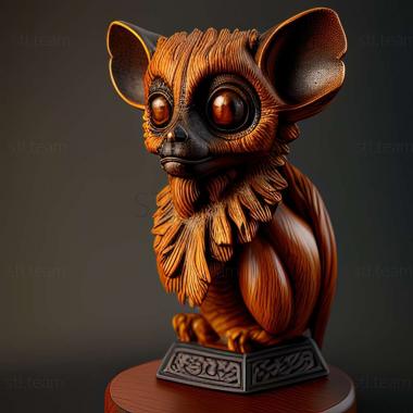 3D модель Eulemur collaris (STL)